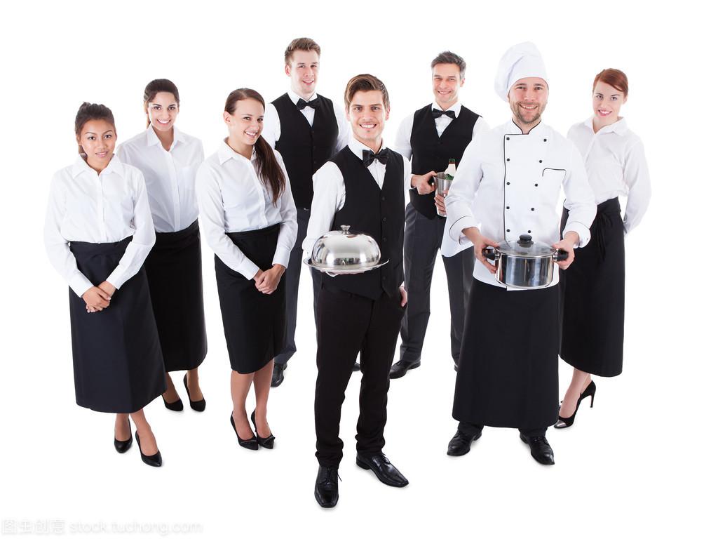 大群服務員 餐飲服務的核心力量